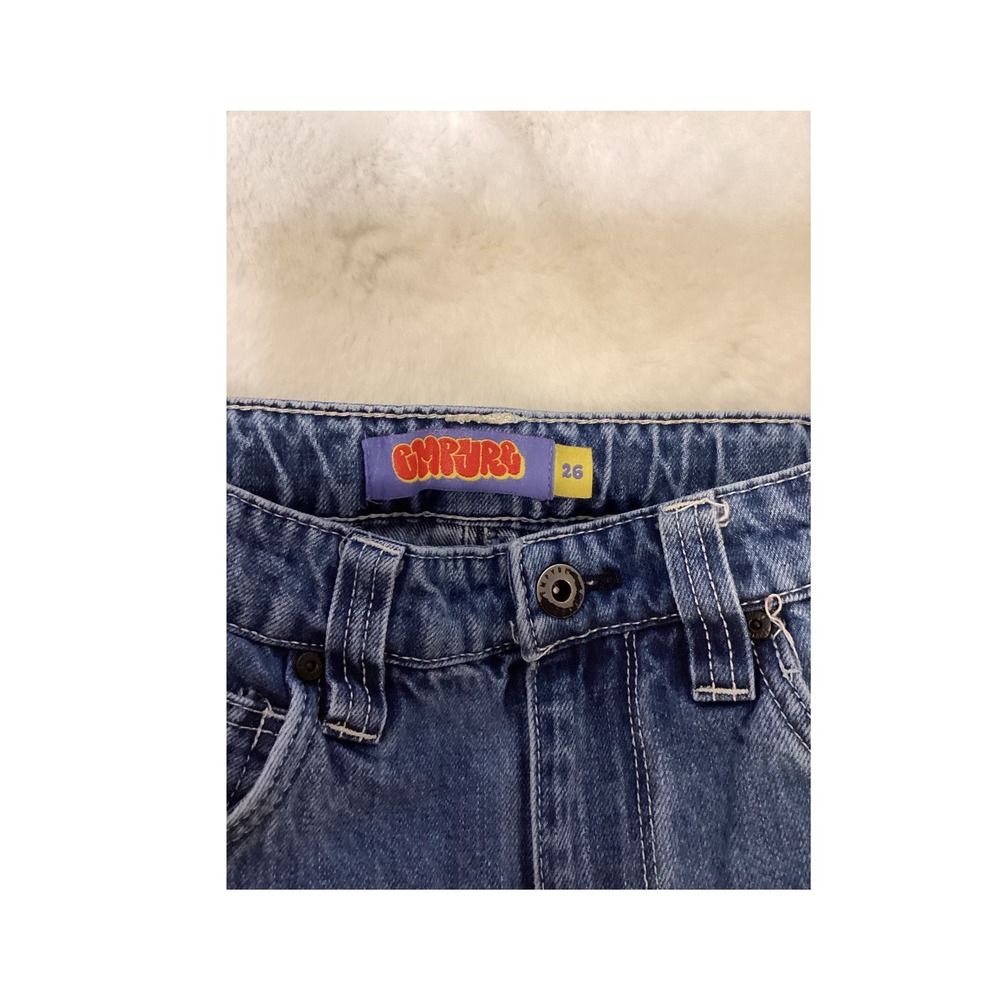 CMR JRG Kids Blue Denim Cargo Pants Size 26 Double Knee Streetwear - Picture 5 of 5